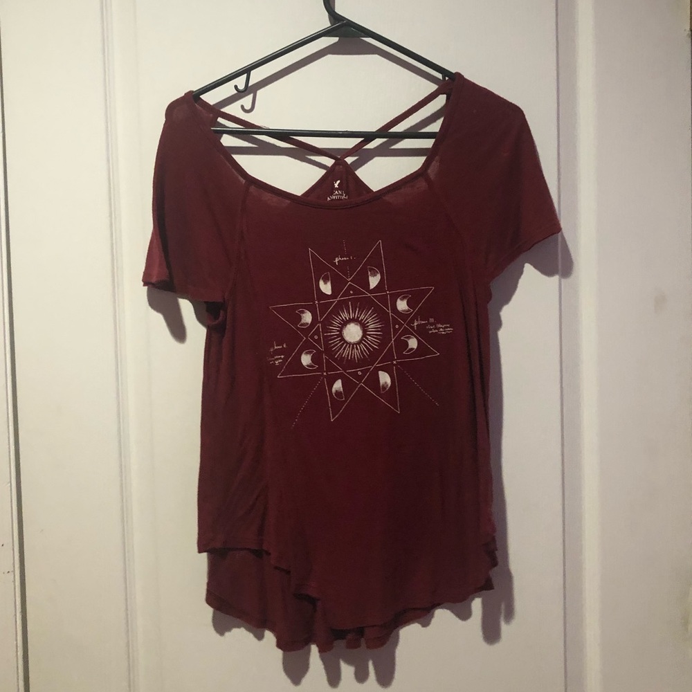 open back flowy tee